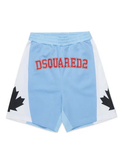 DSQUARED2 LOGO-PRINT BASKETBALL SHORTS