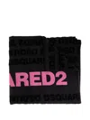 Dsquared2 Logo-print Bath Towel In Black
