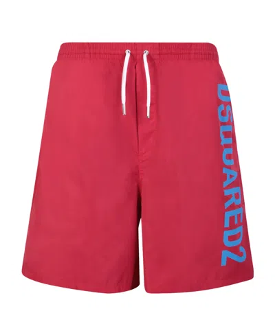 DSQUARED2 DSQUARED2 LOGO PRINTED DRAWSTRING SWIM SHORTS