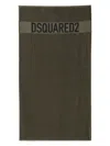 Dsquared2 Logo-print Beach Towel In Grün
