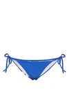 Dsquared2 Logo-print Bikini Bottoms In Blue