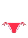 Dsquared2 Logo-print Bikini Bottoms In Red