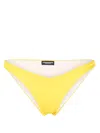 Dsquared2 Logo-print Bikini Bottomsl In Yellow