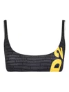 Dsquared2 Logo-print Bikini Top In Black