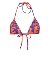 Dsquared2 Logo-print Bikini Top In Violett