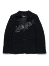 Dsquared2 Logo-print Blazer In Black