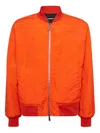 Dsquared2 Logo-print Bomber Jacket In Orange