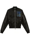 Dsquared2 Logo-print Bomber Jacket In Black