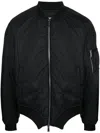 Dsquared2 Onthewave Nylon Bomber Jacket In Black