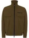 Dsquared2 Bomberjacke Mit Logo-print In Braun