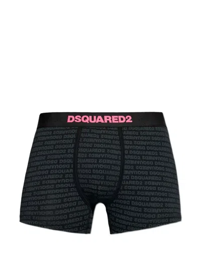 Dsquared2 Logo-print Boxers In Black