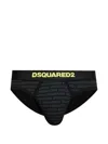 Dsquared2 Logo-print Briefs In Black