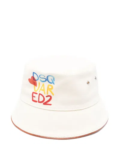 DSQUARED2 LOGO-PRINT BUCKET BAG