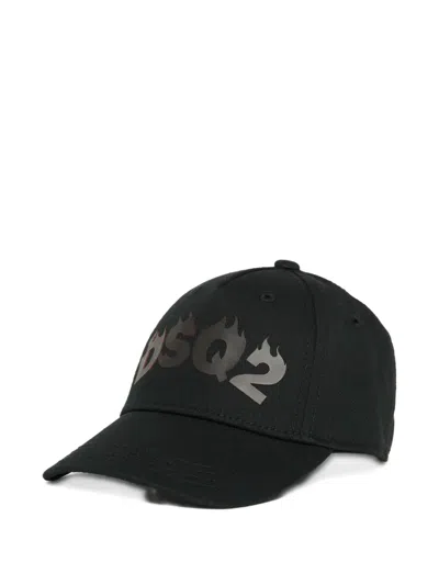 Dsquared2 Babies' Logo-print Cap In Black