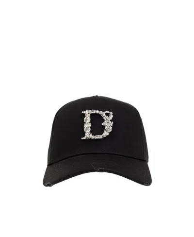Dsquared2 Logo-print Cap In Black