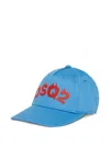 Dsquared2 Logo-print Cap In Blue