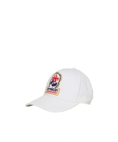 Dsquared2 Logo-print Cap In White