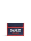 Dsquared2 Milano Credit Card Holder In Blue