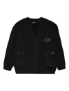 Dsquared2 Logo-print Cardigan In Black