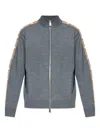 Dsquared2 Logo-print Cardigan In Gray