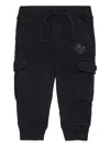 Dsquared2 Logo-print Cargo-pocket Trousers In Black