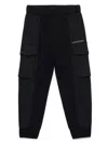 Dsquared2 Logo-print Cargo Track Pants In Black