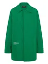 Dsquared2 Logo-print Coat In Green
