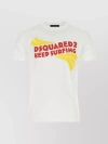 Dsquared2 Keep Surfing Cotton T-shirt In White