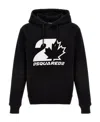 Dsquared2 Printed Hoodie In Black