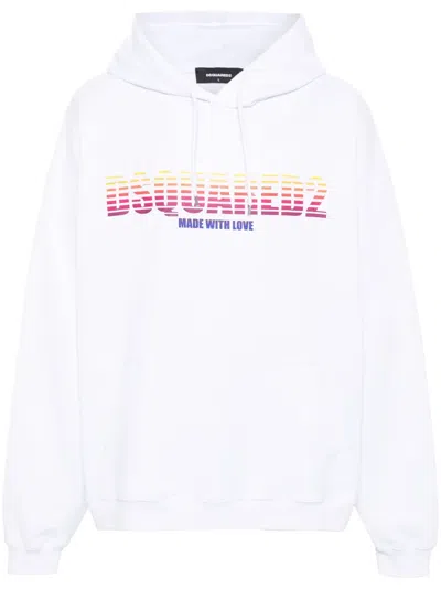 Dsquared2 Dsquared White Cotton Sweatshirt