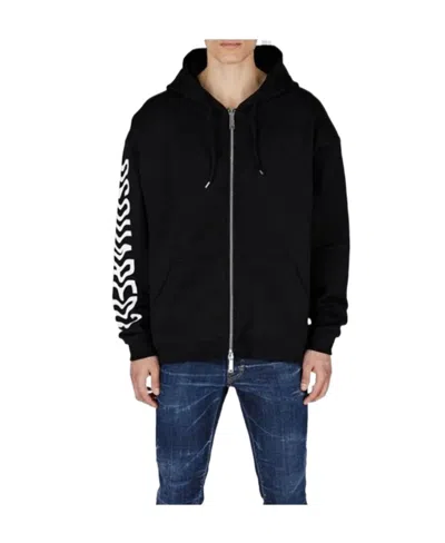 Dsquared2 Logo-print Cotton Hoodie In Black