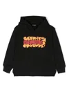 Dsquared2 Cotton Sweatshirt Hoodie W/ Logo In Black