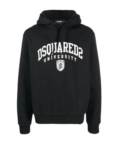 DSQUARED2 DSQUARED2 LOGO PRINTED DRAWSTRING HOODIE