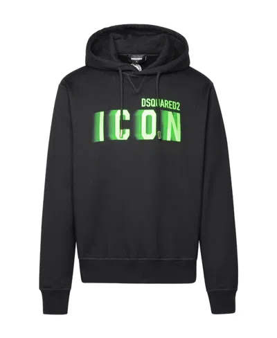 DSQUARED2 DSQUARED2 ICON PRINTED DRAWSTRING HOODIE