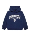 Dsquared2 Logo-print Cotton Hoodie In Blue