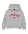 Dsquared2 Logo-print Cotton Hoodie In Gray