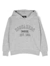 Dsquared2 Logo-print Cotton Hoodie In Grey
