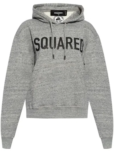 DSQUARED2 LOGO-PRINT HOODIE