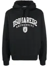 Dsquared2 Cotton Hoodie In Black