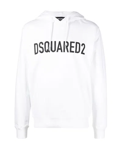 DSQUARED2 DSQUARED2 LOGO PRINTED DRAWSTRING HOODIE