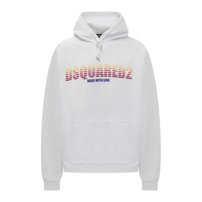 DSQUARED2 DSQUARED2 LOGO-PRINTED DRAWSTRING HOODIE