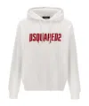 Dsquared2 Logo-printed Hooded Sweatshirt In White