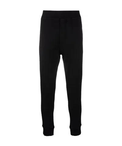 Dsquared2 Logo-print Cotton Joggers In Black