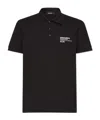 Dsquared2 Logo Cotton Polo Shirt In Black