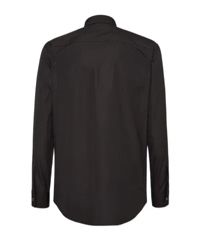 Dsquared2 Logo-print Cotton Shirt In Black