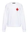 Dsquared2 Man Sweatshirt White Size L Cotton In White