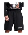 Dsquared2 Logo-print Cotton Shorts In Black
