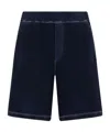 Dsquared2 Navy Blue Cotton Relax Fit Bermuda Shorts In Black
