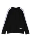 Dsquared2 Logo-print Cotton Sweatshirt In 黑色