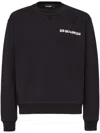 Dsquared2 Men's Printed Scratch Cool Fit Crewneck Sweatshirt Black In 黑色